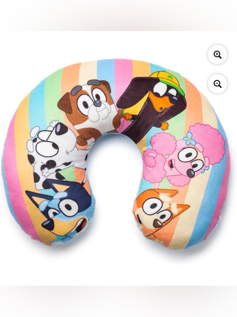 Bluey Kids Travel Neck Pillow - Colorful Cartoon Dogs Travel Pillow